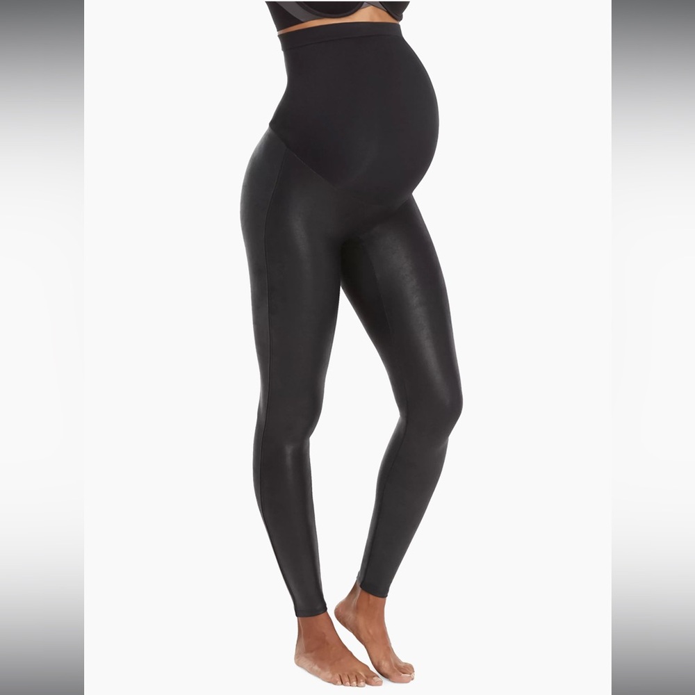 SPANX Mama Maternity Faux Leather Leggings
